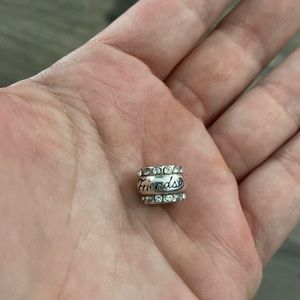 Brighton Friends Bracelet Charm with clear stones
